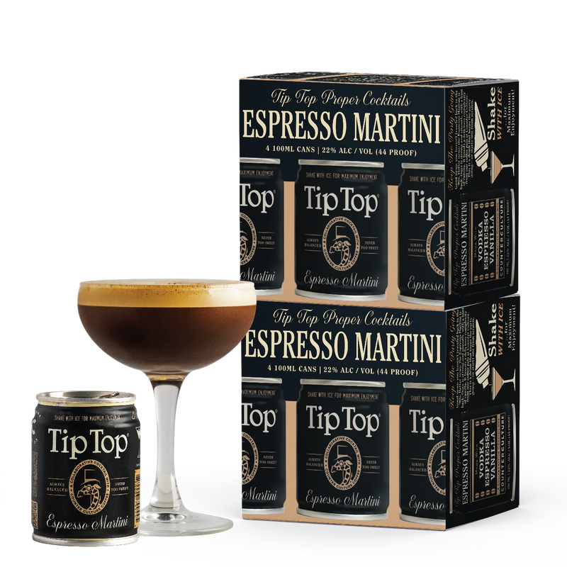 Tip Top Espresso Martini Cocktail 4PK 100ML UC
