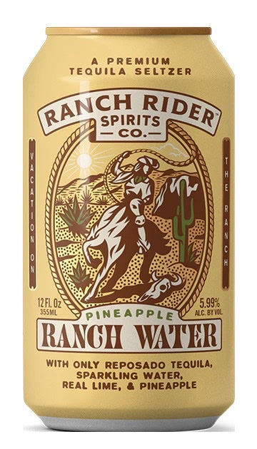 Ranch Rider Pineapple Ranch Water 4PK 12OZ SE