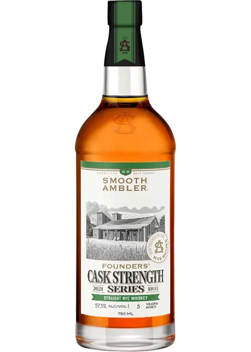 Smooth Ambler Founders’ Cask Strength Rye Whiskey 750ML R