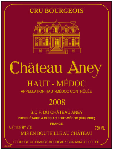 Chateau Aney Haut-Medoc 750ML Cab. Sauv/ Merlot/ Cab. Franc.