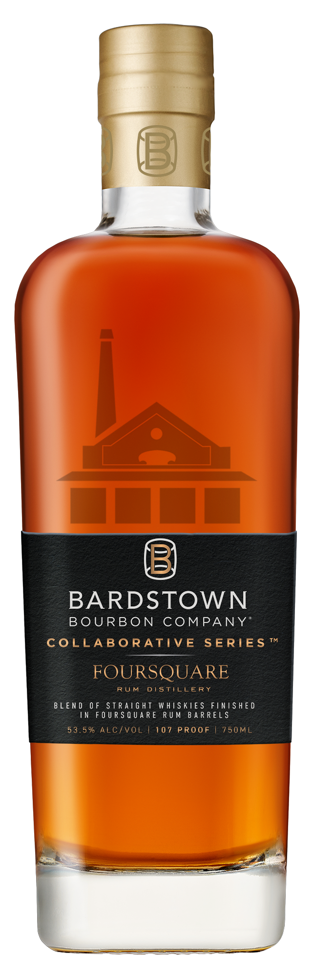Bardstown Foursquare Rum Distillery aged Bourbon 750ML R
