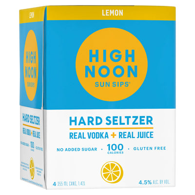 High Noon Lemon Seltzer 4PK 355ML G