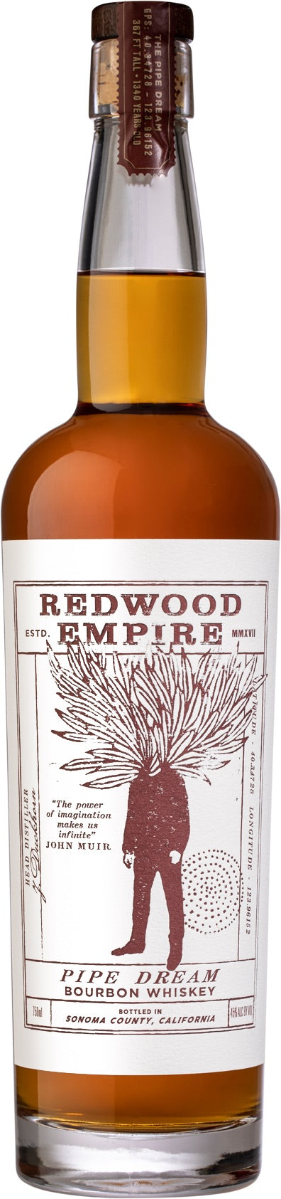 Redwood Empire Pipe Dream Bourbon Whiskey 750ML G