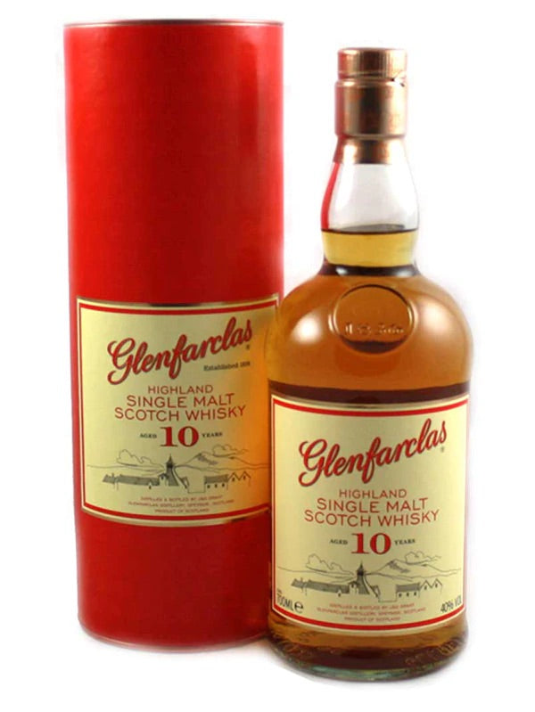 Glenfarclas Highland Single Malt Scotch Whisky 10YR 750ML CC