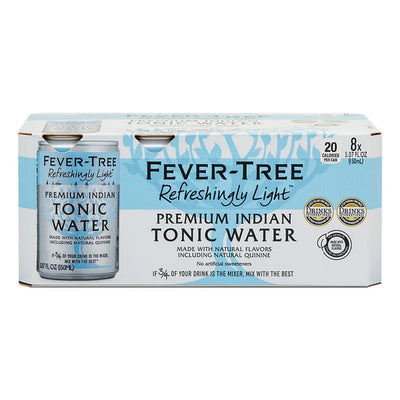 Fever Tree Premium Light Indian Tonic Cans 8PK 5OZ G