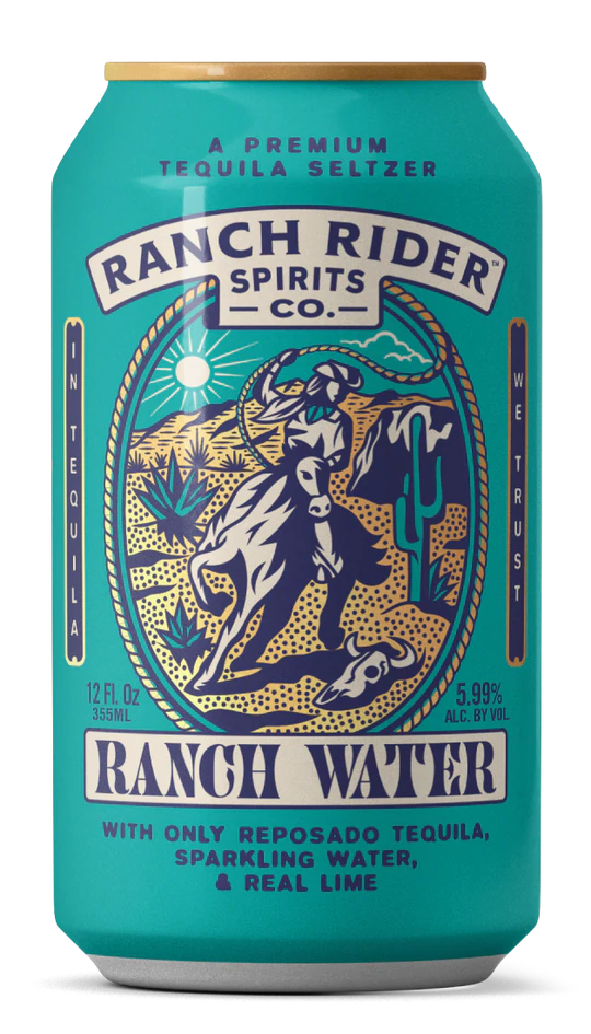 Ranch Rider Ranch Water Tequila Cocktail 4PK 12OZ R