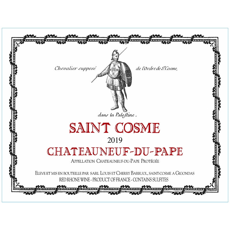 Saint Cosme Chateauneuf Du Pape 2020 750ML Grenache/ Mourvedre/ Syrah A