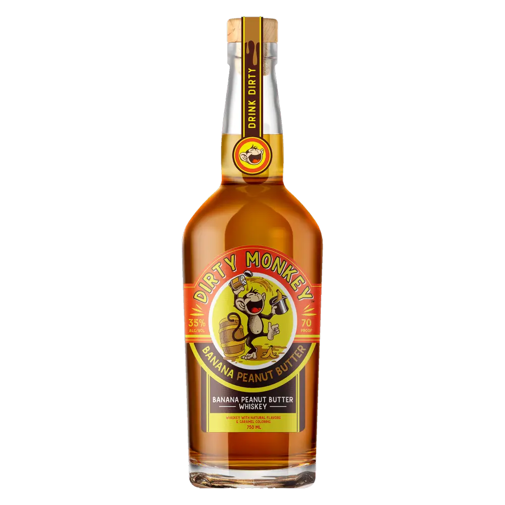 Dirty Monkey Banana Peanut Butter Whiskey 750ML R Elio's Wine Warehouse