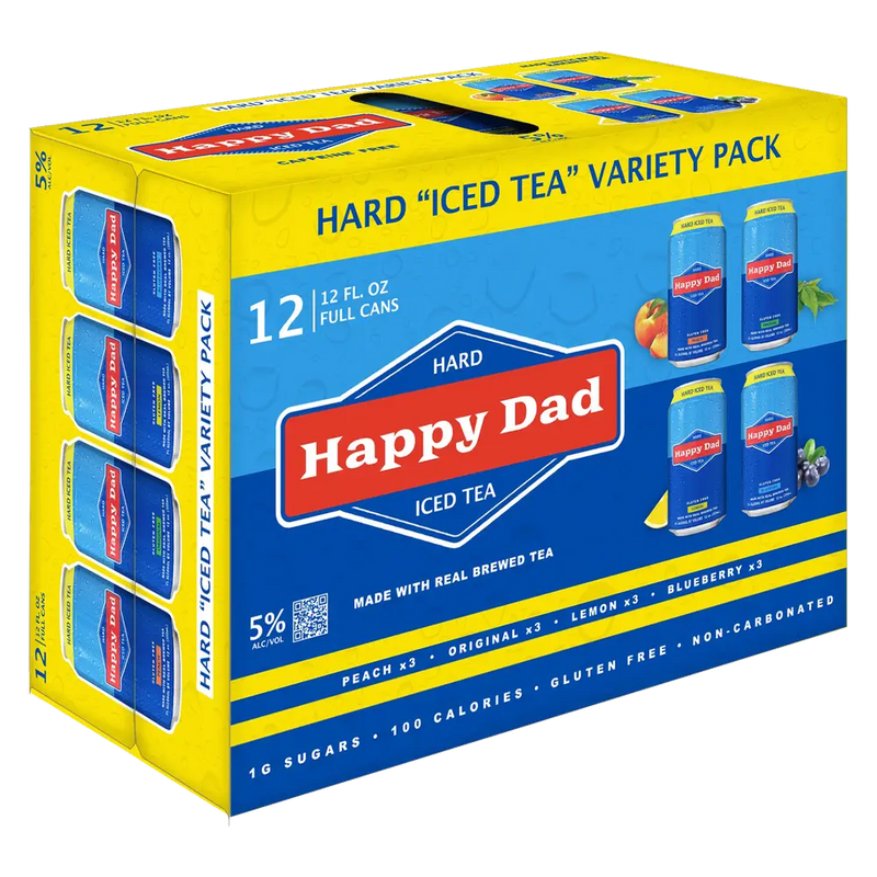 Happy Dad Hard Iced Tea Variety Pack 12PK 12OZ R