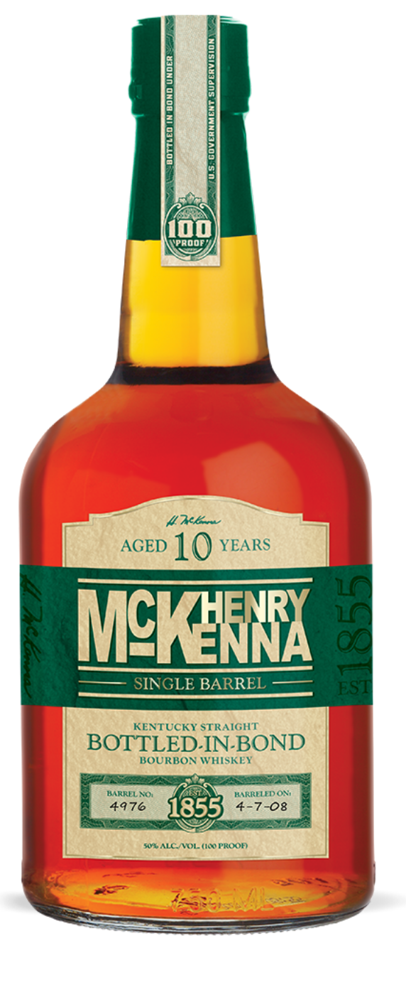 Henry McKenna Single Barrel Bottled-in-Bond 10YR Bourbon Whiskey 750ML G