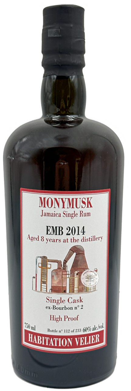Monymusk 8YR EMB2014 High Proof Single Cask Jamaica Single Rum 750ML U