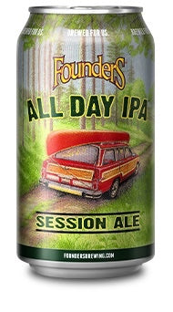 Founders All Day IPA Sessions Ale Cans 15PK 12OZ SE