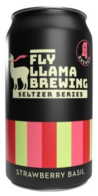 Fly Llama Strawberry Basil Seltzer 6PK 12OZ P