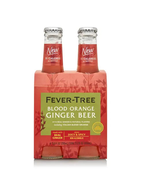 Fever Tree Blood Orange Ginger Beer 4PK  200ML G