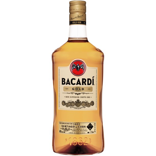 Bacardi Rum Gold Liter