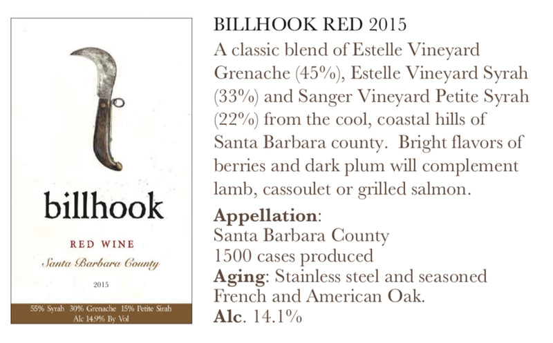 Billhook Red Wine 750ML R