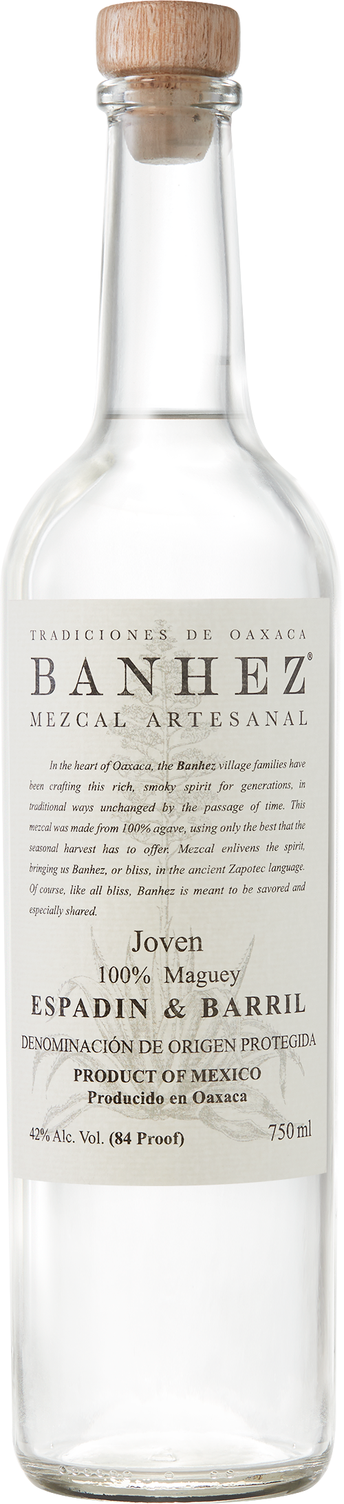 Banhez Mezcal Artesanal 1L U