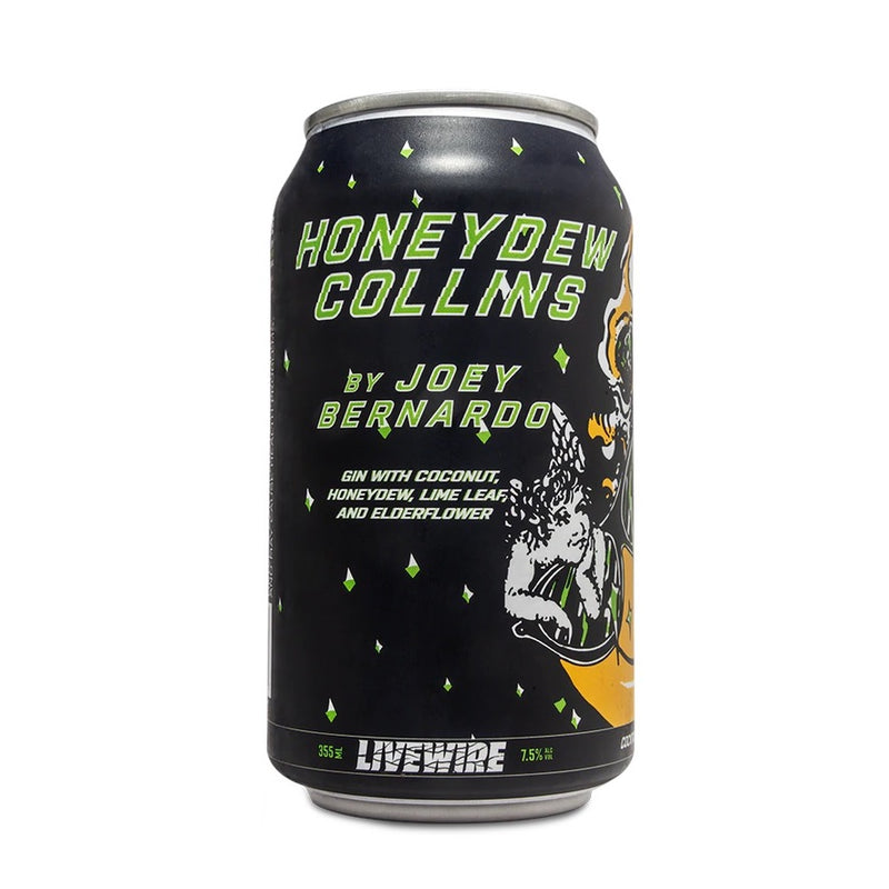 Livewire Honeydew Collins Gin with Coconut, Honeydew, Lime, Elderflower SINGLE 12OZ