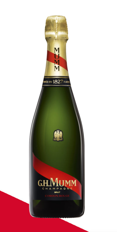 brut champagne mumm cordon rouge with box 750 Ml.