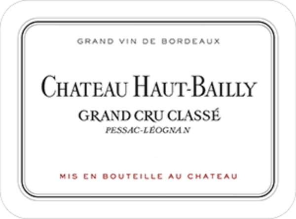 Chateau Haut -Bailly Grand Cru Classe 2019 Bourdeaux 750ML FDL