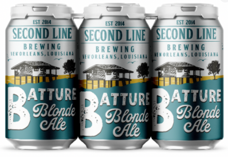 Second Line Batture Blonde Ale CANS 6PK 12OZ C