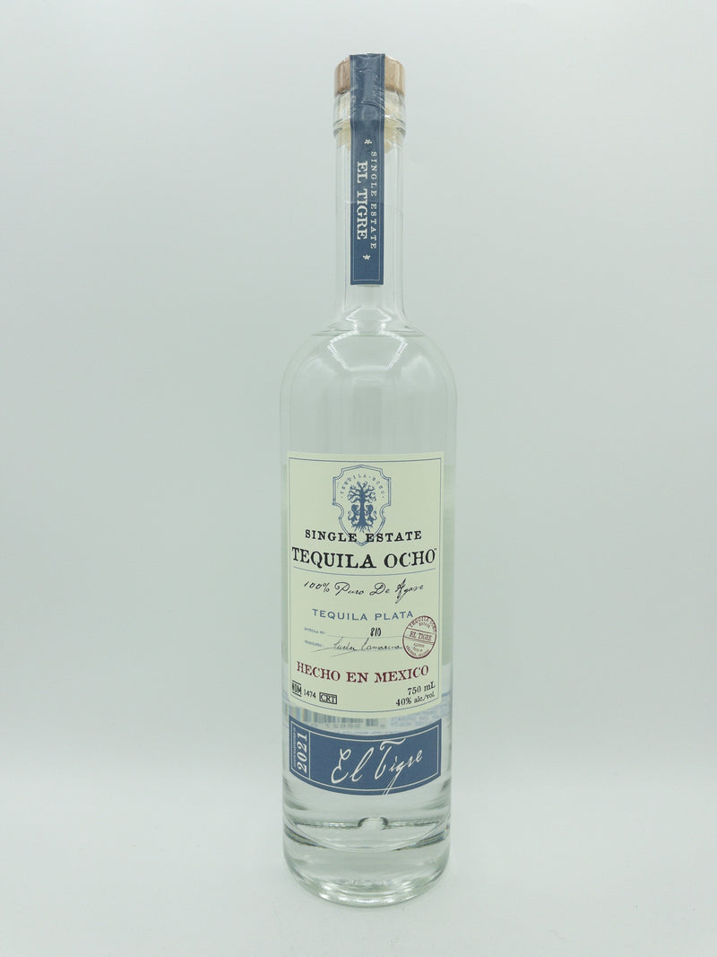 El Tigre Single Estate Plata Tequila Ocho 750ML