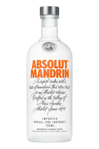 Absolut Mandrin Orange Vodka  Liter R