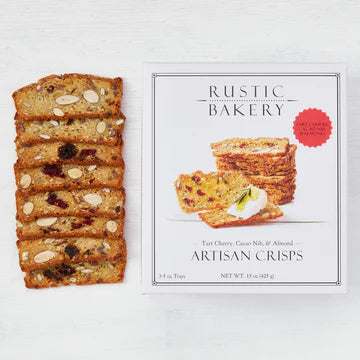 Rustic Bakery Artisan Crisps Tart Cherry, Cacao & Almond Crackers 5 OZ