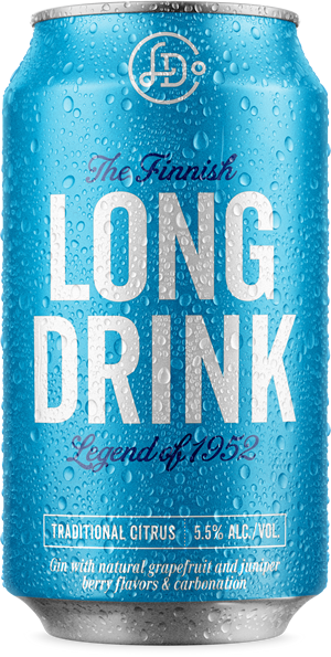 The Finnish Long Drink Citrus (Blue) Cocktail 6PK 12OZ SG