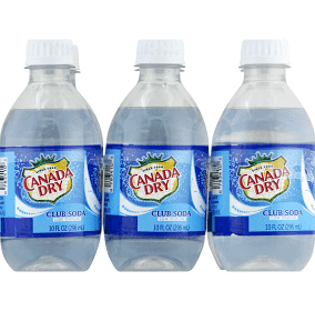 Canada Dry Club Soda Water 6PK 10OZ
